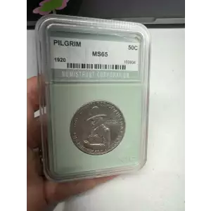 NTC Pilgrim Tercentenary 1620-1920 US Commemorative Silver Half Dollar 50C MS65