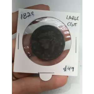 1829 Coronet Large 1C Cent Copper Penny Coin