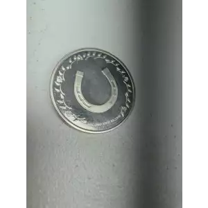 1 oz 999 Fine Silver Round Four Leaf Clover Horse Shoe Lucky