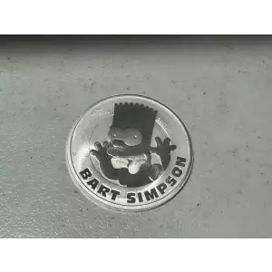 2022 Tuvalu 1 oz .9999 Fine Silver Bart Simpson $1 Dollar Coin