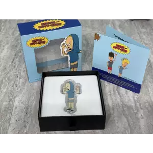 2023 Niue 1oz Silver $2 Beavis Cornholio Shaped Coin 30th Anniversary 0351/1000