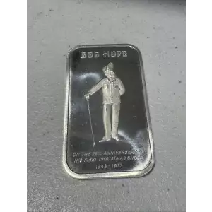 1 oz .999 Fine Silver Madison Mint Bar Bob Hope 1948-1973