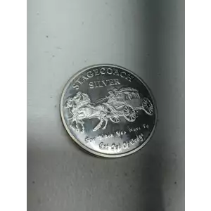 1 oz 999 Fine Silver Stagecoach Silver Round 1/4 oz Fractional 