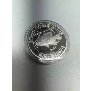 National Fishing Grand Slam 1 oz 999 Fine Silver Round North American Fishing Club White Crappie