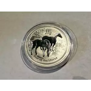 2014 1 oz .999 Fine Silver Australian Perth Mint Silver Lunar II: Year of the Horse $1 Dollar Coin