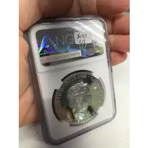 2022 Gilt Niue S $1 Queen Elizabeth II PF 69 Ultra Cameo 1 oz 999 Silver Coin