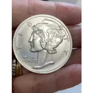 1oz 999 Fine Mercury Silver Round
