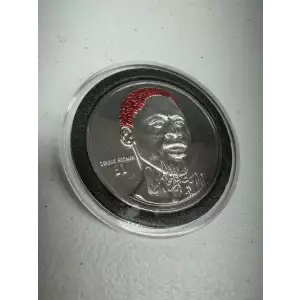 Colorized Dennis Rodman 1 oz 999 Fine Silver Round Chicago Bulls #91