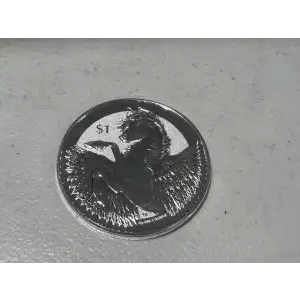 2018 British Virgin Islands $1 Dollar Pegasus .999 1 oz Fine Silver Coin