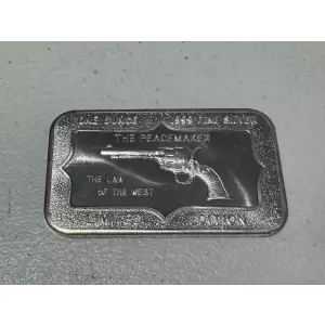 1 oz .999 Fine Silver Bar The Peacemaker Limited Edition Law of the West