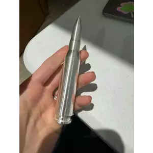 10 oz 999 Fine Silver Bullet 50 Caliber 