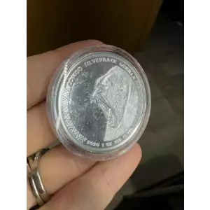 2020 Republique Du Congo 5000 Francs Silverback Gorilla 999 1 oz Silver Coin