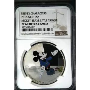 2016 MICKEY-BRAVE LITTLE TAILO COLORIZED DISNEY CHARACTERS ULTRA CAMEO (2)