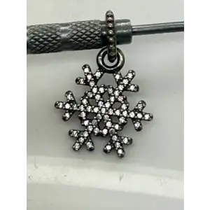 PANDORA ALE .925 S.S. CZ WINTER KISS SNOWFLAKE pendant charm