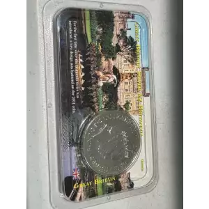 British 2001 1 oz Fine Silver Britannia 2 Pounds Coin