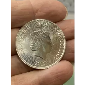 2017 Niue $1 Ship Compass 1/2 oz 999 Fine Silver Round