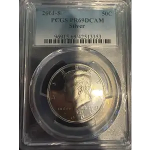 2001-S 50C Silver, DCAM
