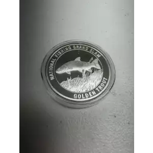 National Fishing Grand Slam 1 oz 999 Fine Silver Round North American Fishing Club Golden Trout