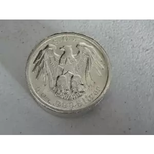 VINTAGE Draper Mint 5 oz .999 Fine Silver Rolo TYPE Round Swiss of America Heraldic Eagle