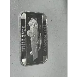 1 oz .999 Fine Silver Bar 1955 Pontiac Star Chief Car