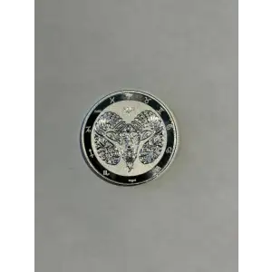2022 Tokelau $5 ARIES Zodiac Ram 1 oz 999 Silver Coin