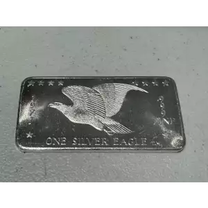 1971 1 oz .999 Fine Silver Bar One Silver Eagle Redeemable at Market Value