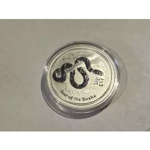 2013 1 oz .999 Fine Silver Australian Perth Mint Silver Lunar II: Year of the Snake $1 Dollar Coin