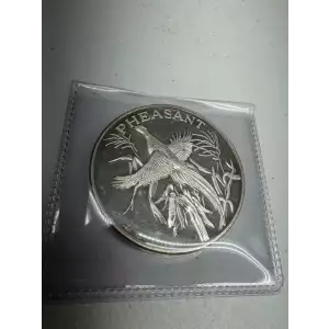 2 oz North American Wildlife Series 999 Pheasant Fine Silver Round
