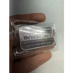 Blue Line Flag 1 oz 999 Fine Silver Bar Police Protect and Serve