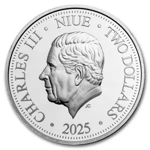 1 oz $2 Lunar Year of The Snake - Silver Round 2025 (2)