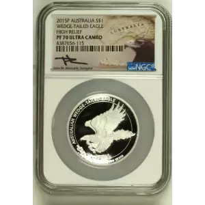 2015P WEDGE-TAILED EAGLE HIGH RELIEF ULTRA CAMEO (2)