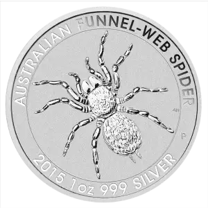 2015 1oz Perth Mint Silver Funnel Web Spider (2)