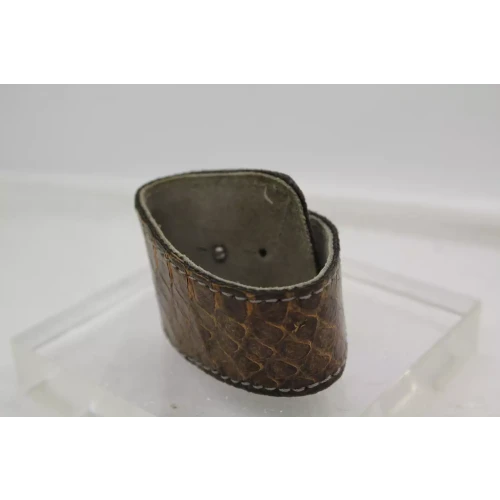 SNAKE SKIN LEATHER .925 S.S. BAROQUE PEARL MARCASITE BELT DESIGN