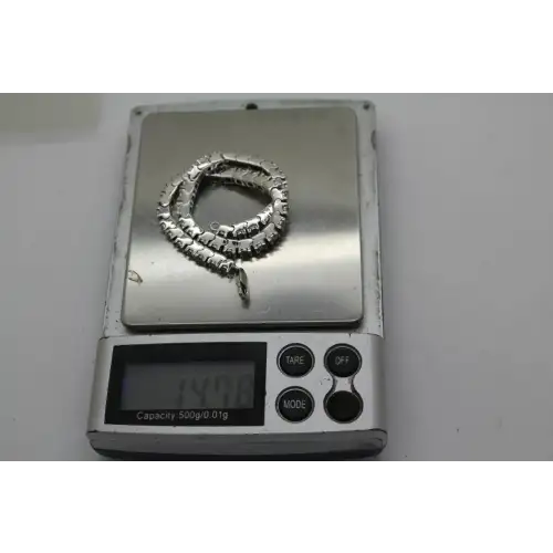 SPARKLING .925 S.S. DIAMOND TENNIS bracelet 7 1/2