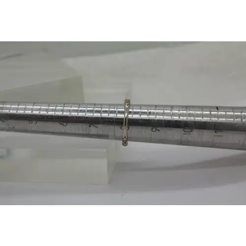 STEVEN DWECK .925 S.S. BLUE TOPAZ FLORAL BAND ring size 8 #