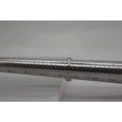 SUN DESIGNER .925 S.S. 10k Y.G. DIAMOND WAVE 3 ROW BAND size 6.5