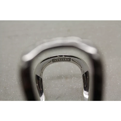 TACORI .925 S.S. 18K Y.G. SCALLOPED EDGE HINGED bracelet