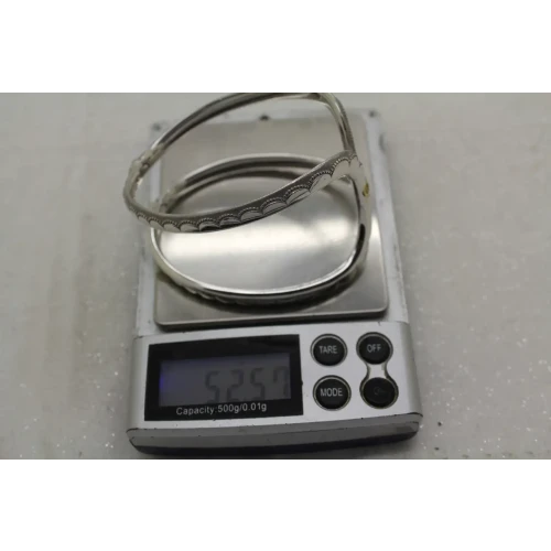 TACORI .925 S.S. 18K Y.G. SCALLOPED EDGE HINGED bracelet