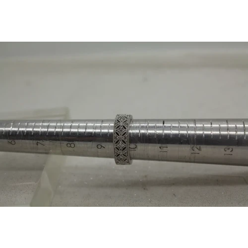 TACORI .925 S.S. CZ FILIGREE ETERNITY BAND ring size 9.5