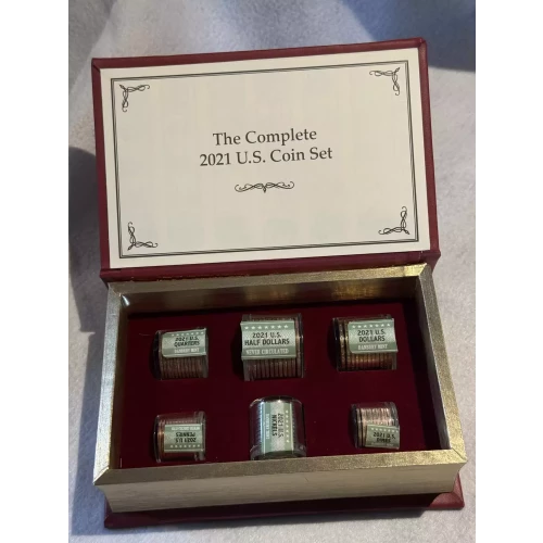 The Complete 2021 U.S. Coin Set Quarters Halves Dollars Cents Nickels Dimes UNCIRCULATED