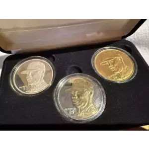 The Highland Mint #24 Ken Griffey Jr. 1.5 oz Fine Silver Bronze 3 Round Set Limited Edition