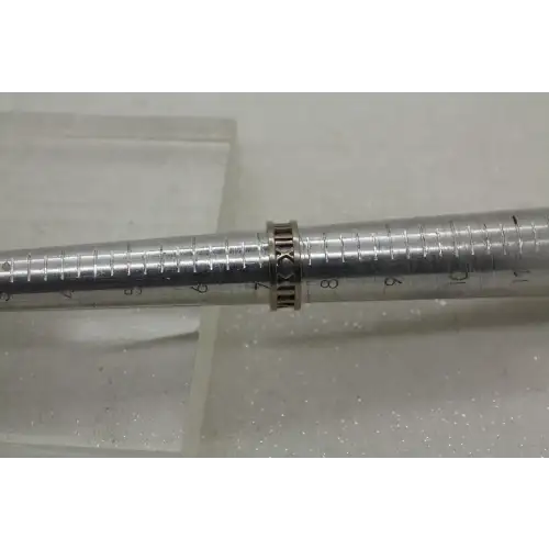 TIFFANY & CO 18k 750 W.G. OPEN WORK ATLAS BAND ring size 7.5