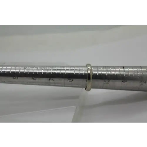 TIFFANY & CO .925 S.S. & 18k Y.G. BLUE SAPPHIRE ring size 9 # (4)