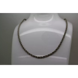 TIFFANY & CO .925 S.S. Gold TWIST ROPE CHAIN necklace 14