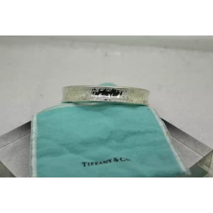 TIFFANY & CO .925 S.S. LOVE NOTES CONCAVE CUFF Bracelet 6