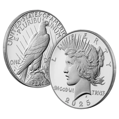 US MINT 2025 S Peace Dollar 999 Fine Silver $1 Coin Proof