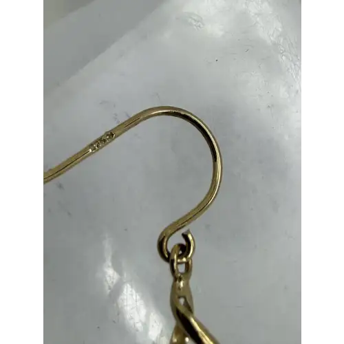 Vermeil .925 S.S. DOUBLE TWIST DANGLE earrings (5)