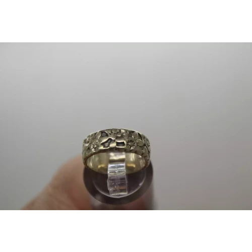 Vintage .925 S.S. FLORAL DESIGN BAND ring size 4.75