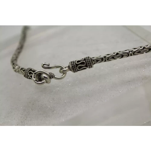 Vintage .925 Sterling Silver BALINESE BYZANTINE necklace 16
