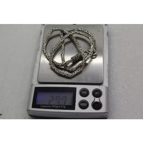 Vintage .925 Sterling Silver BALINESE BYZANTINE necklace 16